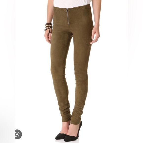 𝅺Elizabeth and James Addison suede legging size 8 - Picture 1 of 6